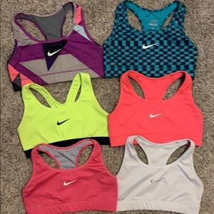 6 Nike Dri-Fit Sports Bras